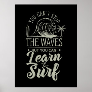 Surfen lernen poster