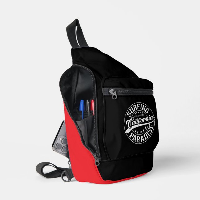Surfen Los Angeles California Paradies Crossbody Bag (Offen)