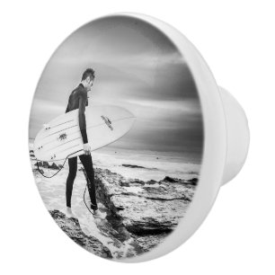 Surfen mit Boot auf Beach Keramik Knock Keramikknauf