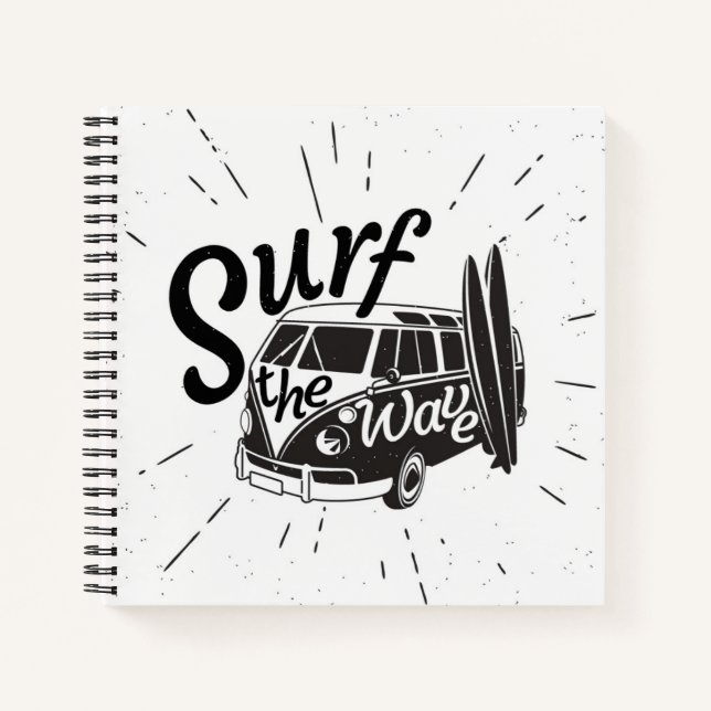 Surfen Notizbuch (Vorderseite)