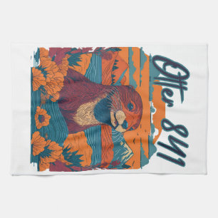 Surfen Otter 841 Otter My Way California Sea Otte Geschirrtuch