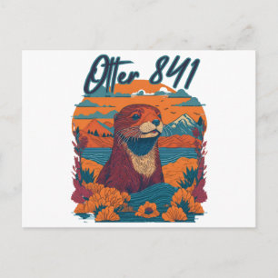 Surfen Otter 841 Otter My Way California Sea Otte Postkarte