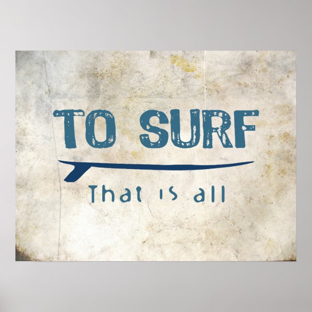 Surfen Poster (Vorne)