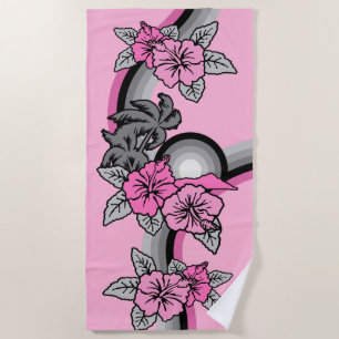 Surfen Safari Vintag Hawaiian Surfboard Rosa Strandtuch
