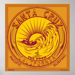 Surfen Santa- Cruzkalifornien Poster