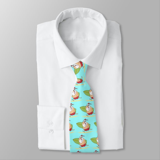 Surfen Santa Neck Ties Krawatte (Gebunden)