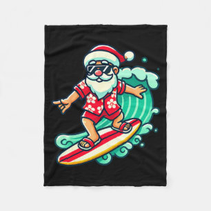 Surfen Santa Trocal Weihnachtsurlaub Xmas In Fleecedecke