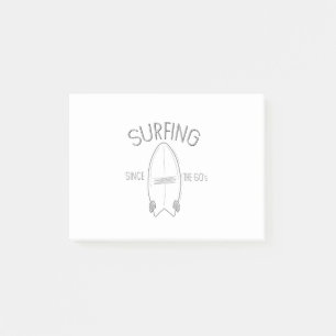 Surfen seit den 60er Jahren Post-it Klebezettel