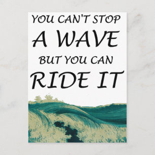 Surfen Sie auf dem Sprung zur Inspirationsquelle. Postkarte