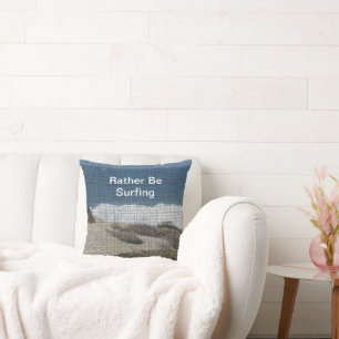 Surfen Sie lieber Ocean Beach Surfer Kissen