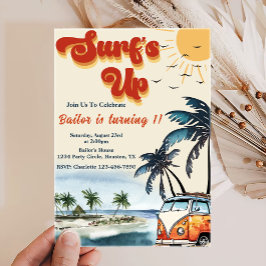 Surfen Sie Sun Shine Beach zum Geburtstag Einladung
