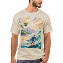 Surfen Sunset Sand T - Shirt