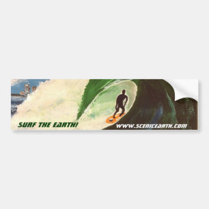 Surfen Surfer Ocean Tube Ride Auto Aufkleber