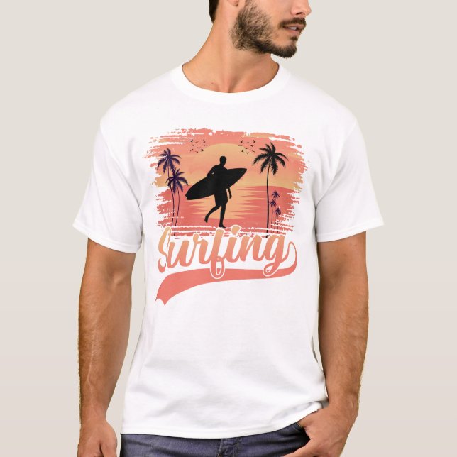 Surfen T-Shirt (Vorderseite)