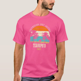 Surfen Teahupo'o Tahiti Polynesische Surfkultur T-Shirt