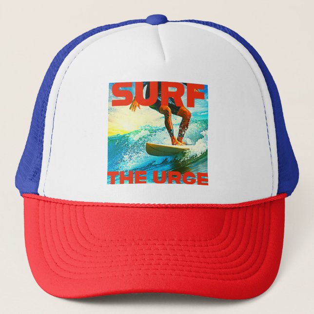 Surfen Truckerkappe (Vorderseite)