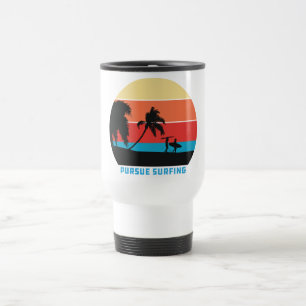 Surfen und Surfen im Surf- und Surfffffbrett Reisebecher