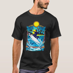 Surfen Vintag Surfbrett Surfer Surfer Surfer T-Shirt