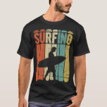 Surfen Vintag T-Shirt<br><div class="desc">Bester Vintager T - Shirt beim Surfen.</div>