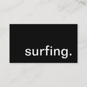 Surfen. Visitenkarte