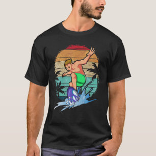 Surfen Wasser Sport Waves Ozean Retro Tropical Sur T-Shirt