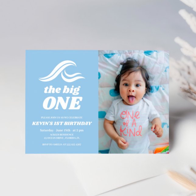 Surfen zum Geburtstag , das große Foto Einladung (Von Creator hochgeladen)