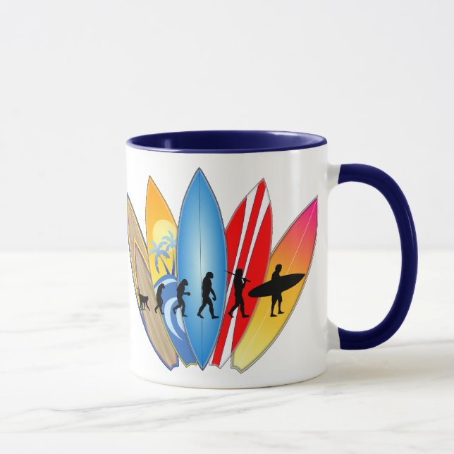 Surfende Evolution Tasse (Rechts)