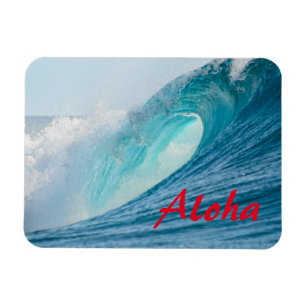 Surfende Fasswelle, die Aloha Magneten bricht Magnet