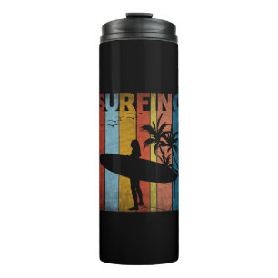 SURFENDE TROPISCHE SOMMER GIRL THERMOSBECHER