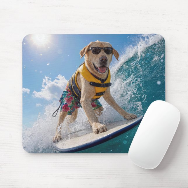 Surfender Labrador Retriever Mousepad (Mit Mouse)