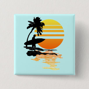 Surfender Sonnenaufgang Button