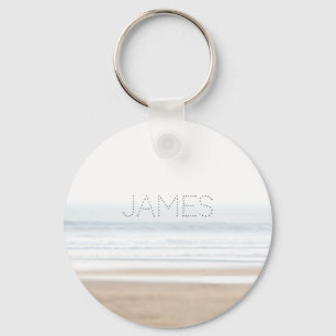 Surfender Strand personalisiert Schlüsselanhänger