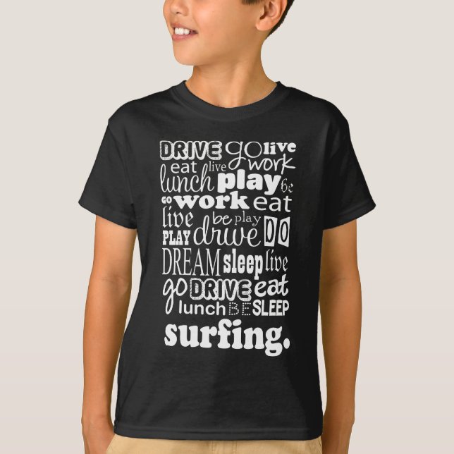 Surfendes Geschenk T-Shirt (Vorderseite)