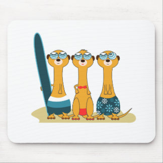 Surfendes Meercats Mousepad