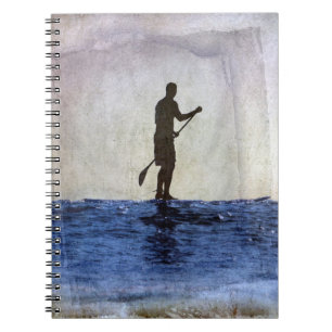 Surfendes Paddel-Brett, Copyright Karen J Williams Notizblock