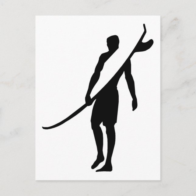 Surfer1 Postkarte (Vorderseite)