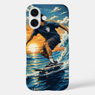 Surfer auf den Wellen  iPhone 16 Hülle