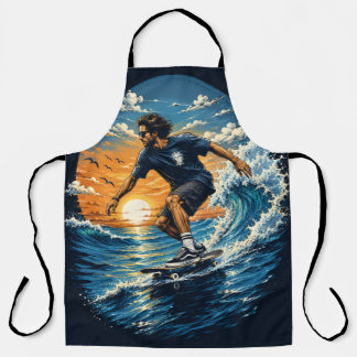 Surfer auf den Wellen  Schürze