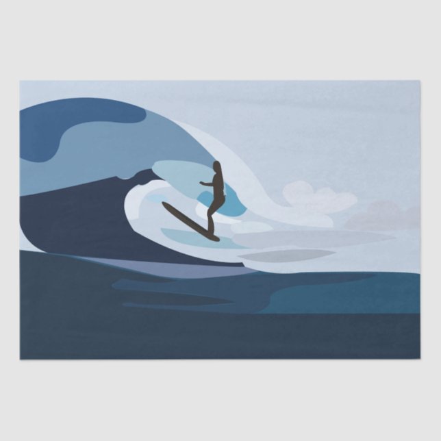 Surfer Beach Surfen Seidenpapier (Vorderseite)