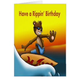 Surfer Bear Geburtstag