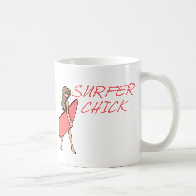 Surfer Chick Kaffeetasse (Rechts)