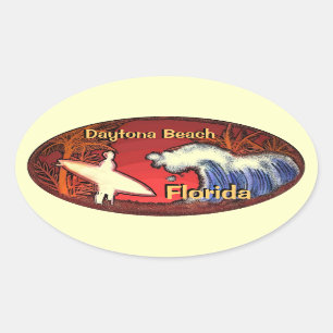 Surfer Daytona Beach Florida bewegt Aufkleber