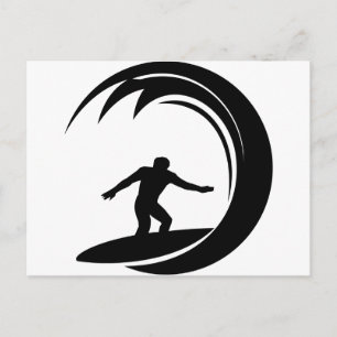 Surfer Design Postkarte