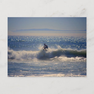 Surfer en Huntington Beach, Californie Carte posta