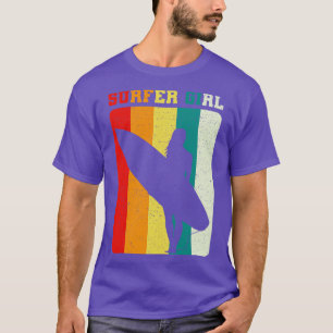 Surfer Girl Beach Sea Sun Reisegeschenk T-Shirt