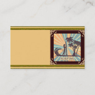 Surfer Girl Business Card Visitenkarte