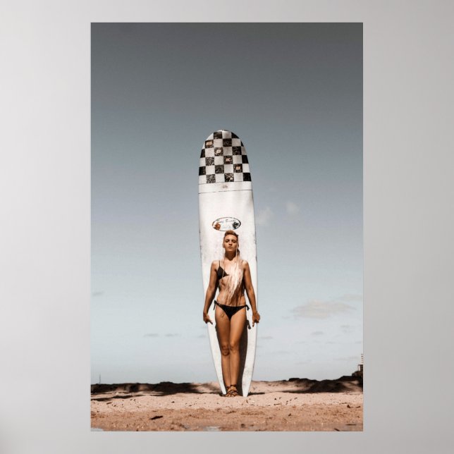 Surfer Girl ~ Hawaii Poster (Vorne)