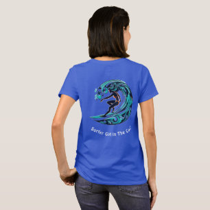 Surfer Girl in der Kurve T-Shirt