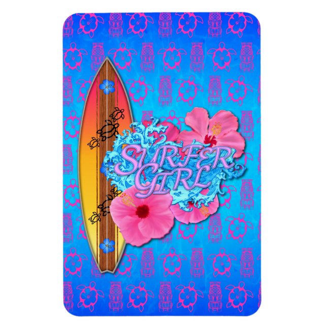 Surfer Girl Magnet (Vertikal)