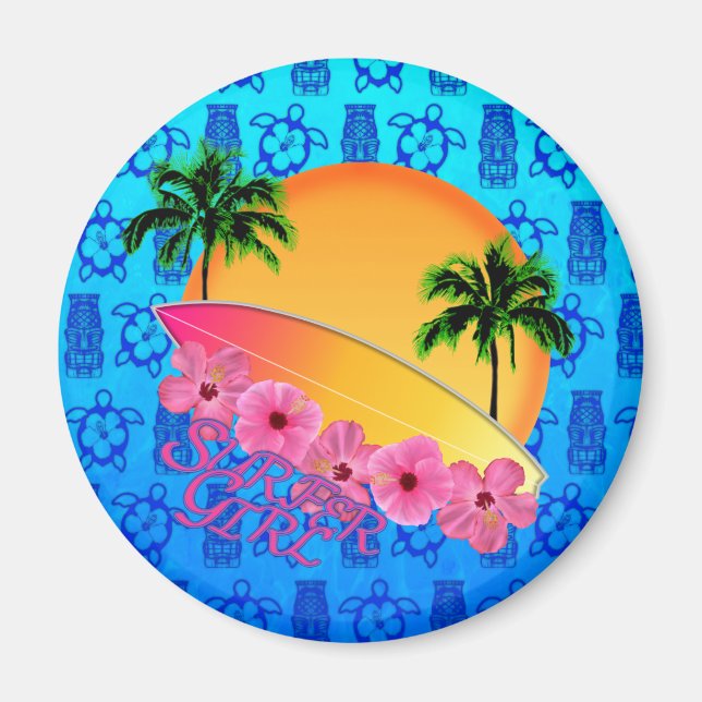 Surfer Girl Magnet (Vorne)